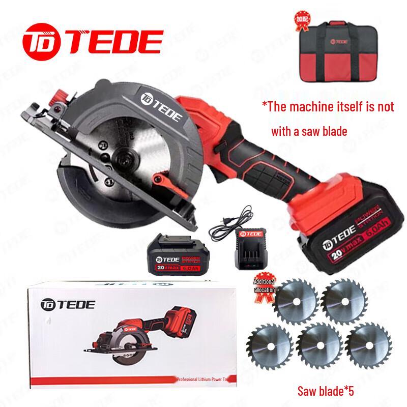 TEDE YD-5199 Cordless Brushless Circular Saw CN plug (adapter included)
TEDE YD-5199 Cordless Brushless Circular Saw CN plug (adapter included)