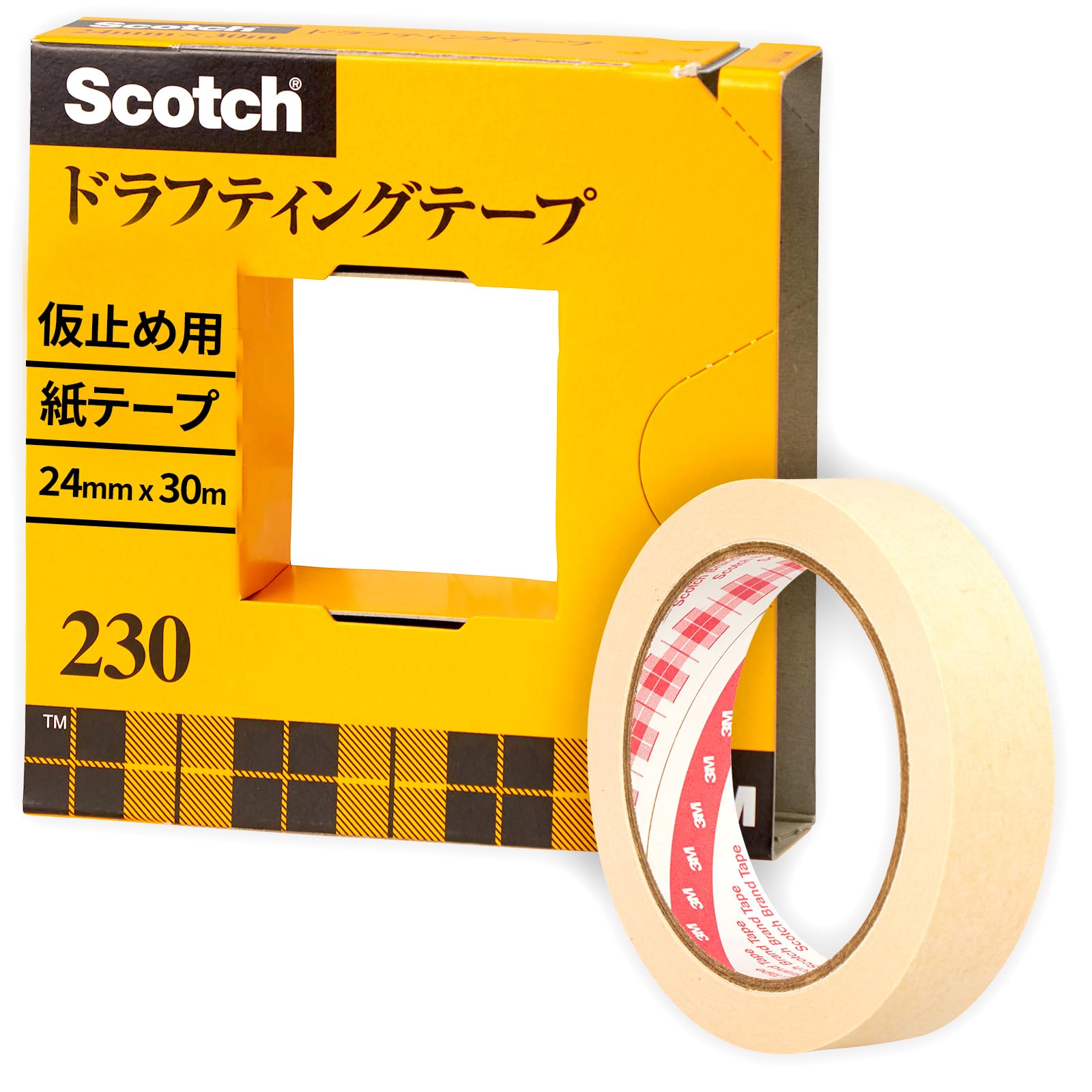 3M Scotch Masking Tape Drafting Tape with Cutter Paper Box 24mm x 30m 230-3-24 бежевий
3M Scotch Masking Tape Drafting Tape with Cutter Paper Box 24mm x 30m 230-3-24 бежевий