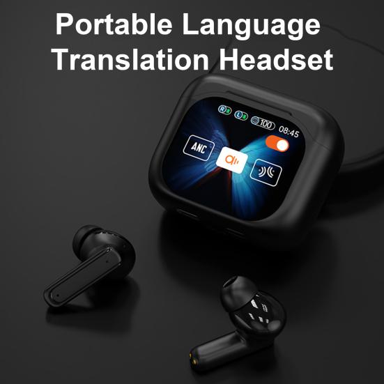 Переводчик языков Сенсорное управление Наушники-вкладыши Совместимость с Bluetooth 144 языка Сенсорный ЖК-экран Переводчик в реальном времени белый
Переводчик языков Сенсорное управление Наушники-вкладыши Совместимость с Bluetooth 144 языка Сенсорный ЖК-экран Переводчик в реальном времени белый