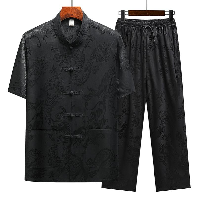 Tang Suit Men s Dad Old Man Short-sleeved Suit Summer Chinese Style Dalong Jacquard Tai Chi Suit 44
Tang Suit Men s Dad Old Man Short-sleeved Suit Summer Chinese Style Dalong Jacquard Tai Chi Suit 44