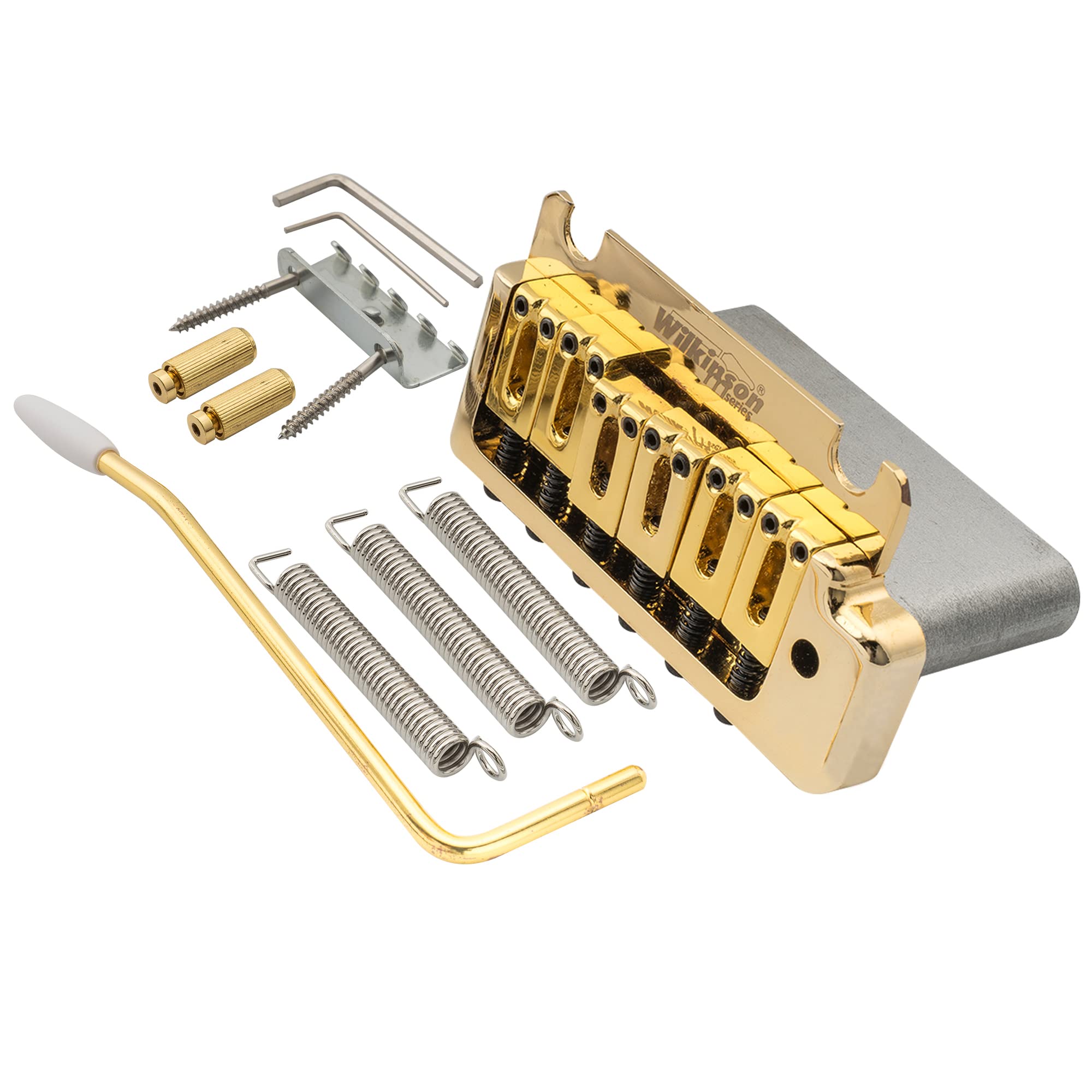 Wilkinson 10.5mm Full Block ST Guitar Tremolo Unit Bridge для American StandardProfessional Fender Strat Pop-in 2 Pieces, Gold
Wilkinson 10.5mm Full Block ST Guitar Tremolo Unit Bridge для American StandardProfessional Fender Strat Pop-in 2 Pieces, Gold