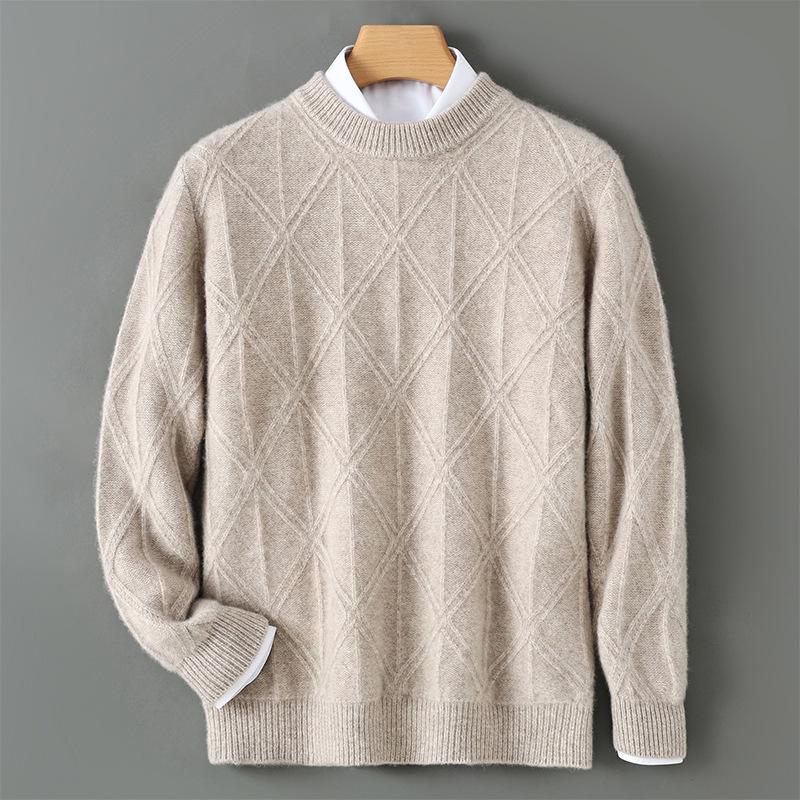 Men s Three-Ply Wool Jacquard Sweater - Warm, Versatile Round Neck for Autumn/Winter Business Casual Wear S
Men s Three-Ply Wool Jacquard Sweater - Warm, Versatile Round Neck for Autumn/Winter Business Casual Wear S