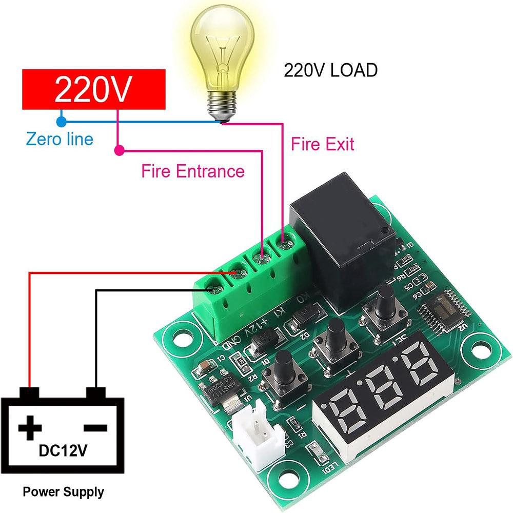 New W1209 12V -50-110°C Digital Thermostat Temperature Control Switch Sensor + Case
New W1209 12V -50-110°C Digital Thermostat Temperature Control Switch Sensor + Case