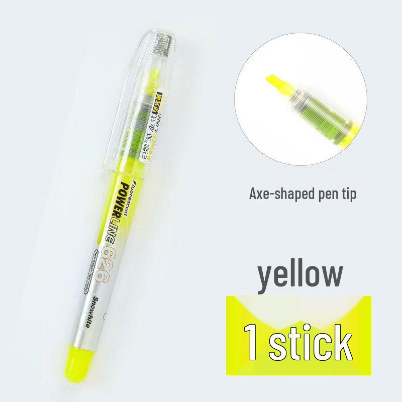 Snow White Odorless Fluorescent Marker Pen - Candy Colors, Thick Tip for Highlighting Notes & Planners.
Snow White Odorless Fluorescent Marker Pen - Candy Colors, Thick Tip for Highlighting Notes & Planners.