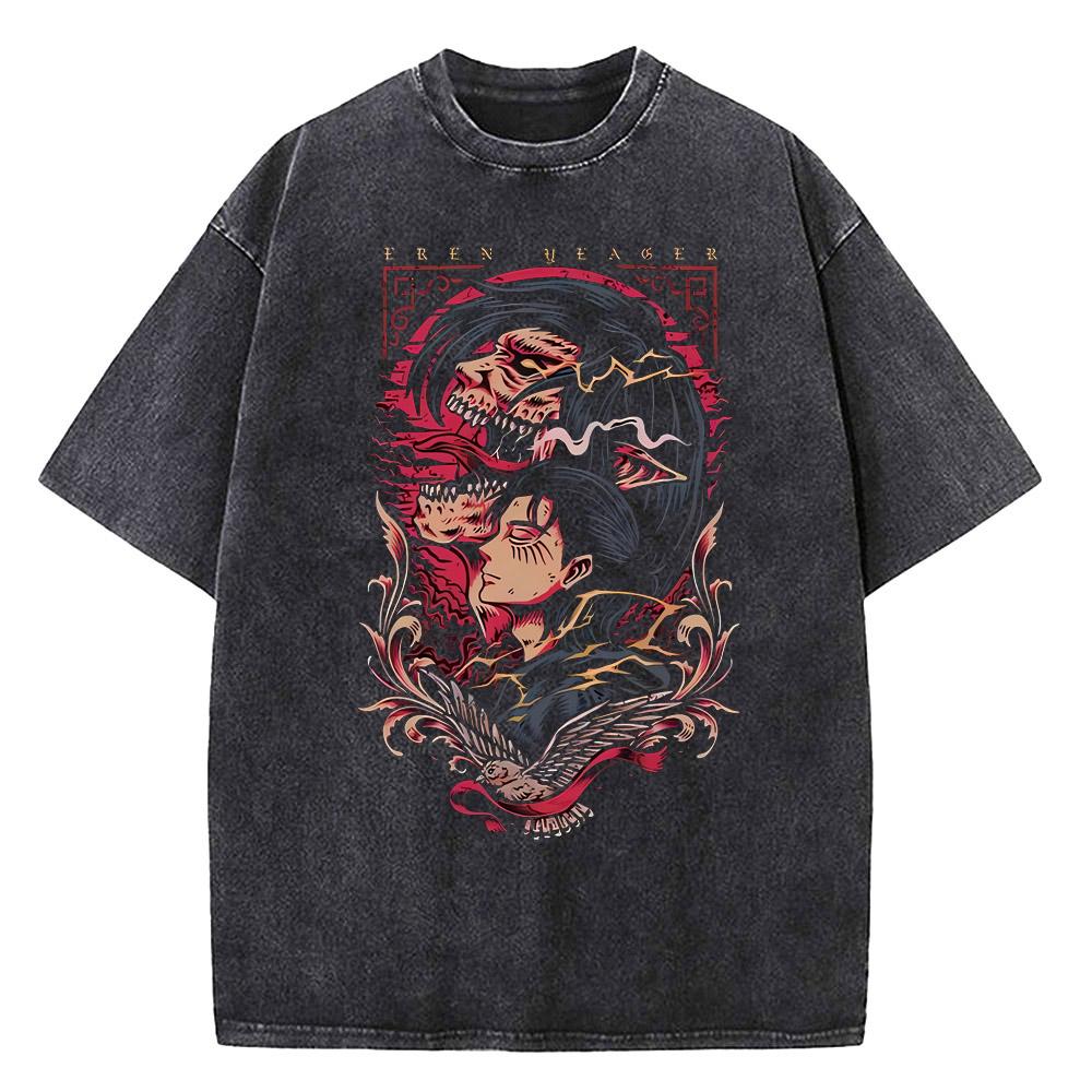 Harajuku Anime Attack on Titan Print Tee Men Women High Quality Cotton T-shirts Casual Loose T Shirt Male Vintage Washed Tshirt S
Harajuku Anime Attack on Titan Print Tee Men Women High Quality Cotton T-shirts Casual Loose T Shirt Male Vintage Washed Tshirt S