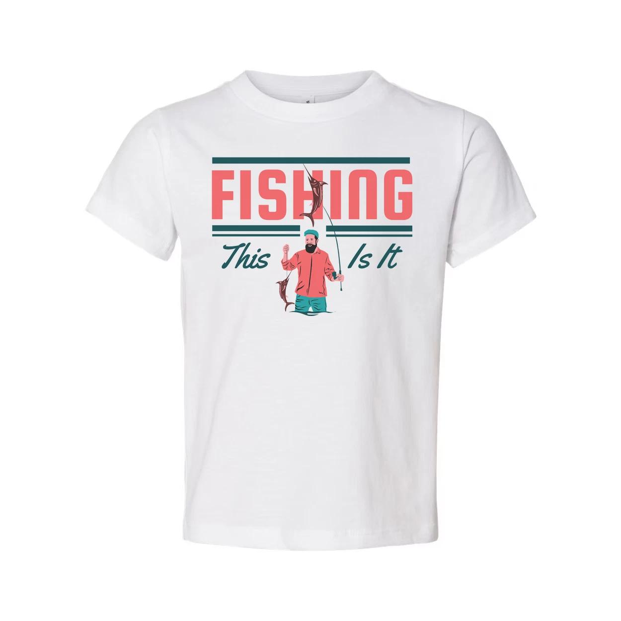 Fishing Graphic Unisex T Shirt With This Is It Design And Angler Illustration Fo 2XL
Fishing Graphic Unisex T Shirt With This Is It Design And Angler Illustration Fo 2XL