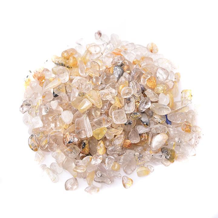 Золотистий рутиловий кварц Титанові кристали для домашнього декору та ландшафтного дизайну 9-12mm
Золотистий рутиловий кварц Титанові кристали для домашнього декору та ландшафтного дизайну 9-12mm