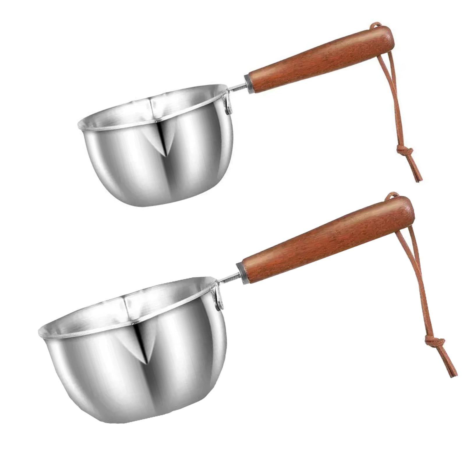 Set of 2 Mini Milk and Saucepans with Wooden Handles, Induction Compatible (300ml + 500ml)
Set of 2 Mini Milk and Saucepans with Wooden Handles, Induction Compatible (300ml + 500ml)
