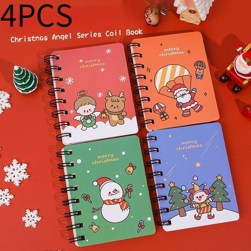 4 шт. Рождественский блокнот на пружине, Студенческий мини-портативный рождественский подарочный блокнот, Карманный блокнот
4 шт. Рождественский блокнот на пружине, Студенческий мини-портативный рождественский подарочный блокнот, Карманный блокнот
