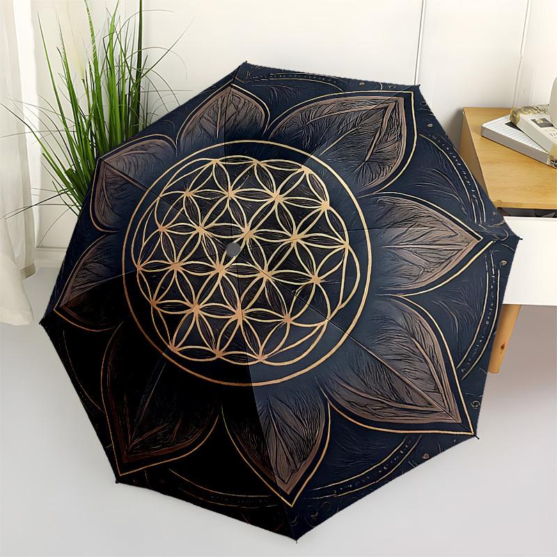 1pc Sacred Geometry Lotus Mandala Umbrella with Plastic Handle,Suitable for All Seasons Home Travel Outdoor UmbrellaB1698
1pc Sacred Geometry Lotus Mandala Umbrella with Plastic Handle,Suitable for All Seasons Home Travel Outdoor UmbrellaB1698