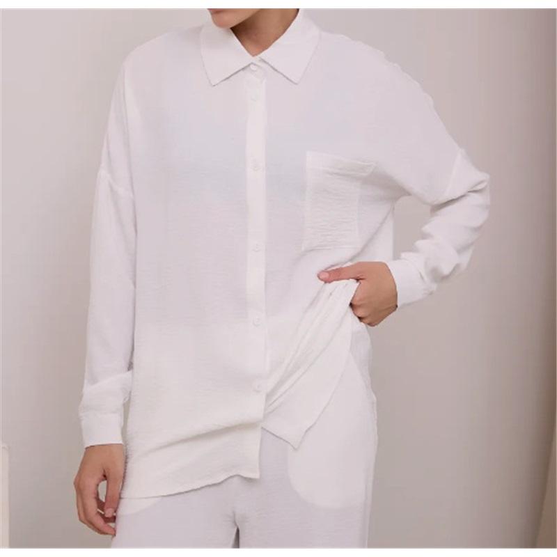 Summer New Tencel Denim Casual Set Women Loose Shirt Wide Leg Pants Two Piece Set XXL білий
Summer New Tencel Denim Casual Set Women Loose Shirt Wide Leg Pants Two Piece Set XXL білий