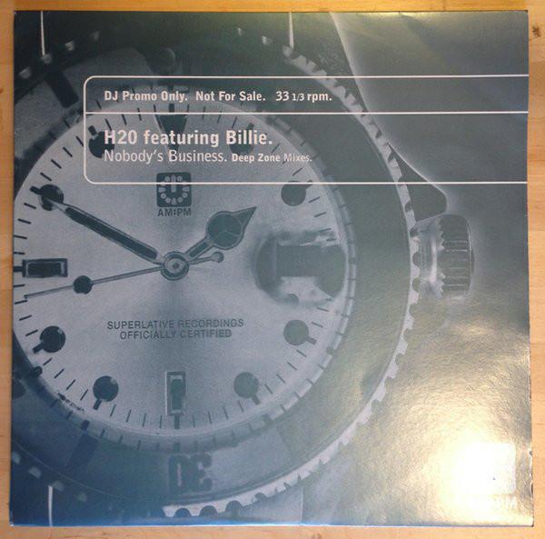 12inch Record H2O, BILLIE - Nobody s Business (Deep Zone Mixes) AMPMDJ062 AM:PM 1996 UK Dance & Electronica Used
12inch Record H2O, BILLIE - Nobody s Business (Deep Zone Mixes) AMPMDJ062 AM:PM 1996 UK Dance & Electronica Used