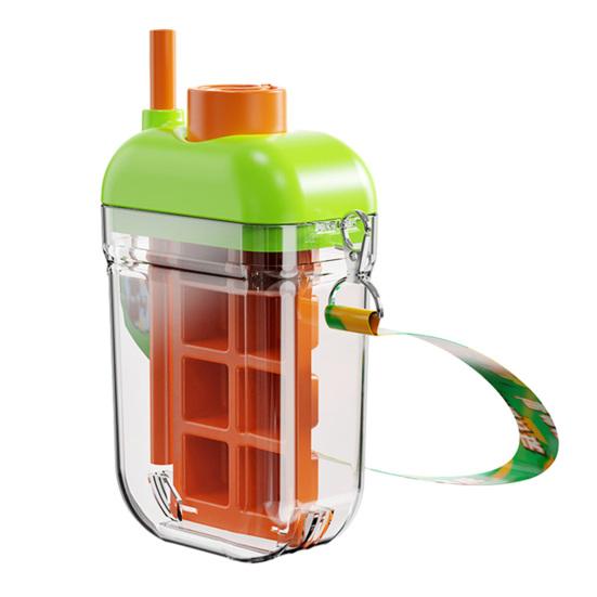 2-in-1 Ice Cube Maker & Water Bottle with Straw, Press-Release Silicone Mold for Freezer, Leak-Proof Portable Cup for Gym Travel, BPA-Free Summer помаранчевий
2-in-1 Ice Cube Maker & Water Bottle with Straw, Press-Release Silicone Mold for Freezer, Leak-Proof Portable Cup for Gym Travel, BPA-Free Summer помаранчевий