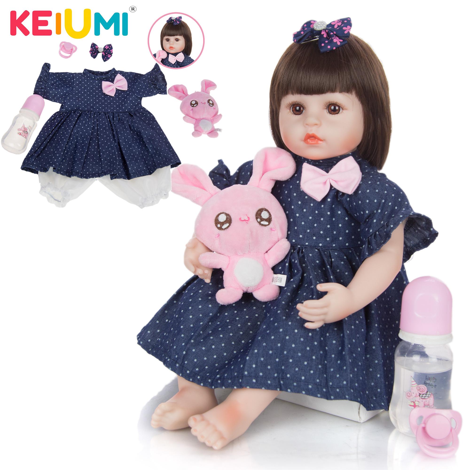 18-дюймовая кукла KEIUMI Reborn для девочек, милая мягкая виниловая ткань, тело Boneca, реалистичная, для новорожденных, подарки на день рождения, подарок
18-дюймовая кукла KEIUMI Reborn для девочек, милая мягкая виниловая ткань, тело Boneca, реалистичная, для новорожденных, подарки на день рождения, подарок
