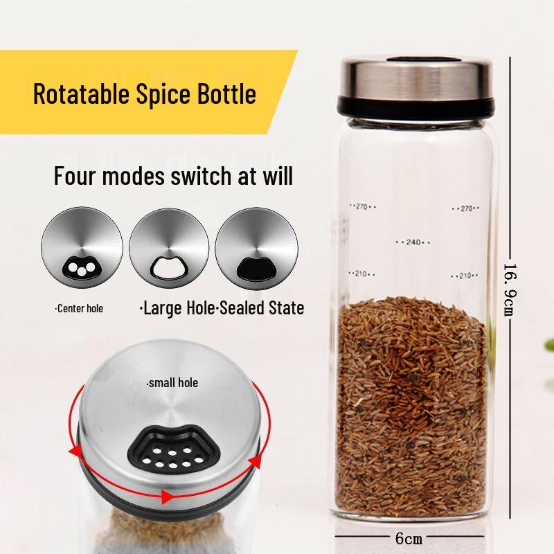 Wutuo 300ml Glass Spice Jars with Stainless Steel Lids - Set of 4
Wutuo 300ml Glass Spice Jars with Stainless Steel Lids - Set of 4