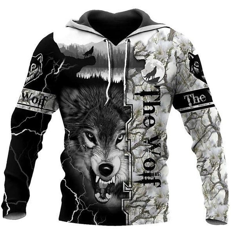 Men s Wolf Graphic Prints Hoodie Hoodies Sweatshirt Streetwear Basic Casual Long Sleeve Hooded Daily Sports Black Print Spring & Fall Designer 3XL
Men s Wolf Graphic Prints Hoodie Hoodies Sweatshirt Streetwear Basic Casual Long Sleeve Hooded Daily Sports Black Print Spring & Fall Designer 3XL