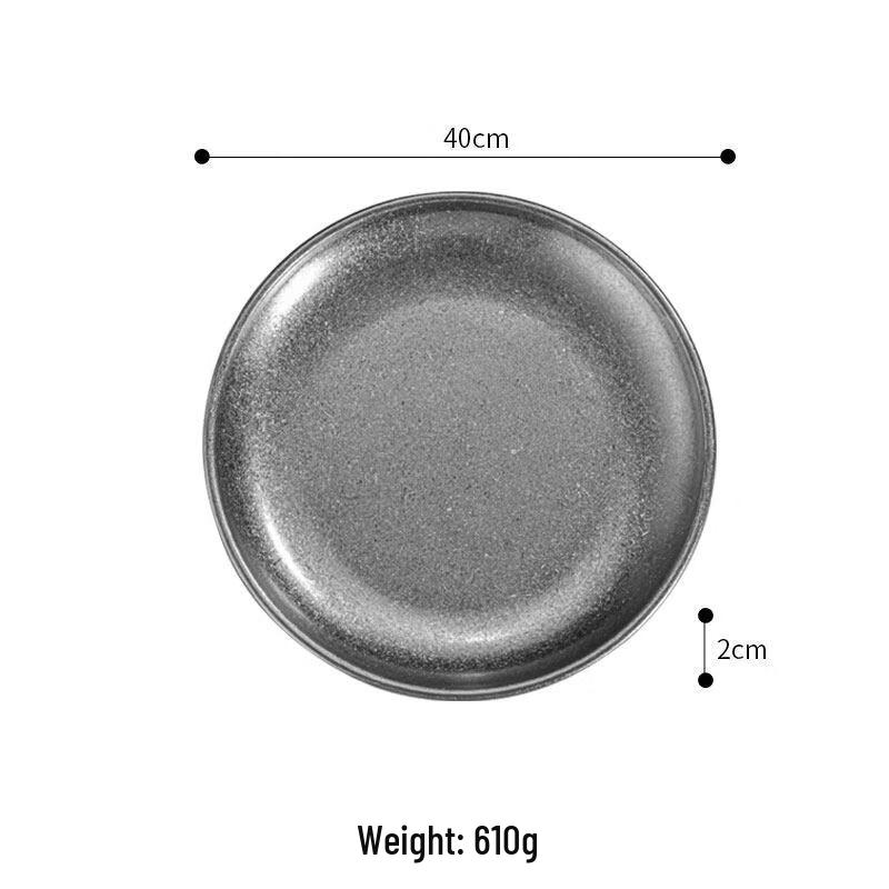 Korean Style Vintage Gold Stainless Steel Round Plate
Korean Style Vintage Gold Stainless Steel Round Plate