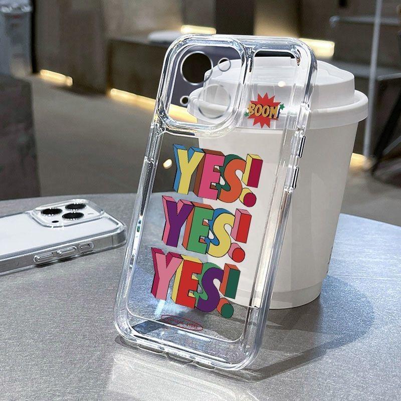 INS Style Colorful Yes Design Clear Phone Case for iPhone 17 Pro Max 16 15 Pro 14 13 12 11 XR 17Air 16 Plus Silicone Cover iPhone XS Max чистий
INS Style Colorful Yes Design Clear Phone Case for iPhone 17 Pro Max 16 15 Pro 14 13 12 11 XR 17Air 16 Plus Silicone Cover iPhone XS Max чистий