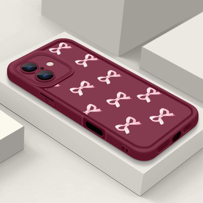 Матовый чехол для телефона TPU с бантом для iPhone 16 Pro Max 15 Pro 14 Plus 13 12 11 XS XR 8 7, защита линз, противоударный мягкий силиконовый чехол-бампер iPhone 13 вино красного
Матовый чехол для телефона TPU с бантом для iPhone 16 Pro Max 15 Pro 14 Plus 13 12 11 XS XR 8 7, защита линз, противоударный мягкий силиконовый чехол-бампер iPhone 13 вино красного