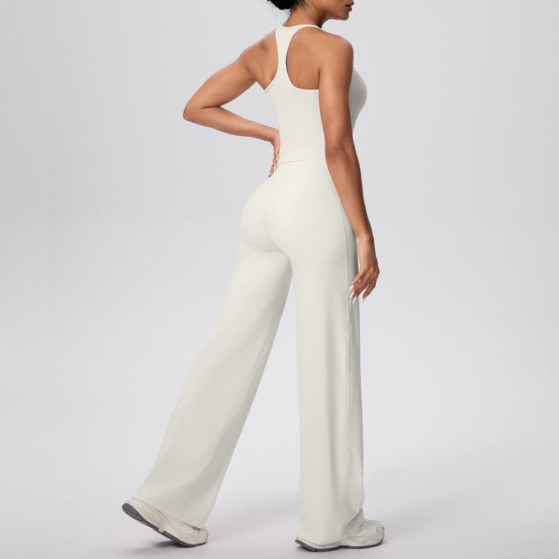 Solid Color Racerback Tank & High-Waist Wide-Leg Yoga Pants Set M
Solid Color Racerback Tank & High-Waist Wide-Leg Yoga Pants Set M
