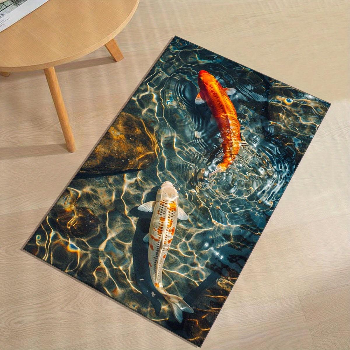 3D Carpet Koi Fish Water Flow Illusion Area Rug Living Room Decoration Tea Table Mats Bedroom Bedside Non Slip Mat Beautiful 30x50cm
3D Carpet Koi Fish Water Flow Illusion Area Rug Living Room Decoration Tea Table Mats Bedroom Bedside Non Slip Mat Beautiful 30x50cm