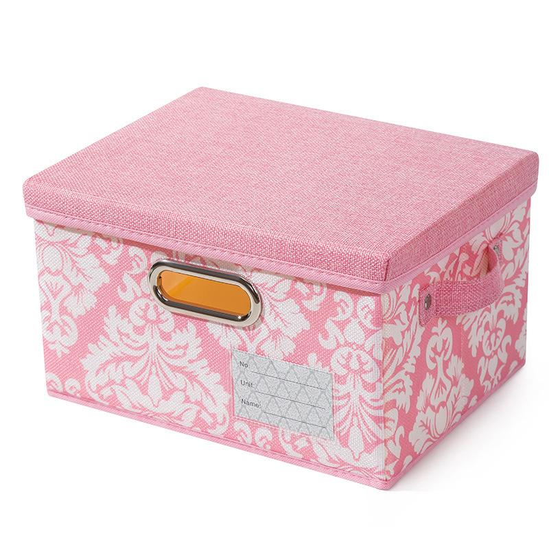 European Style Clothing Storage Sundries Organizer Printed Boxes with Lid Foldable Closet Bins for Clothes Toys Desktop Sundries 1PC-S-29x22x17cm рожевий
European Style Clothing Storage Sundries Organizer Printed Boxes with Lid Foldable Closet Bins for Clothes Toys Desktop Sundries 1PC-S-29x22x17cm рожевий