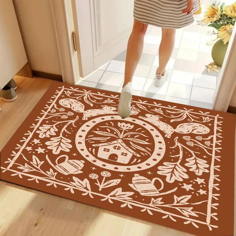 Whimsical Cat Tree Floral Door Mat Non-slip Washable for Entryway Kids Room Home Decoration 40cm x 60cm
Whimsical Cat Tree Floral Door Mat Non-slip Washable for Entryway Kids Room Home Decoration 40cm x 60cm