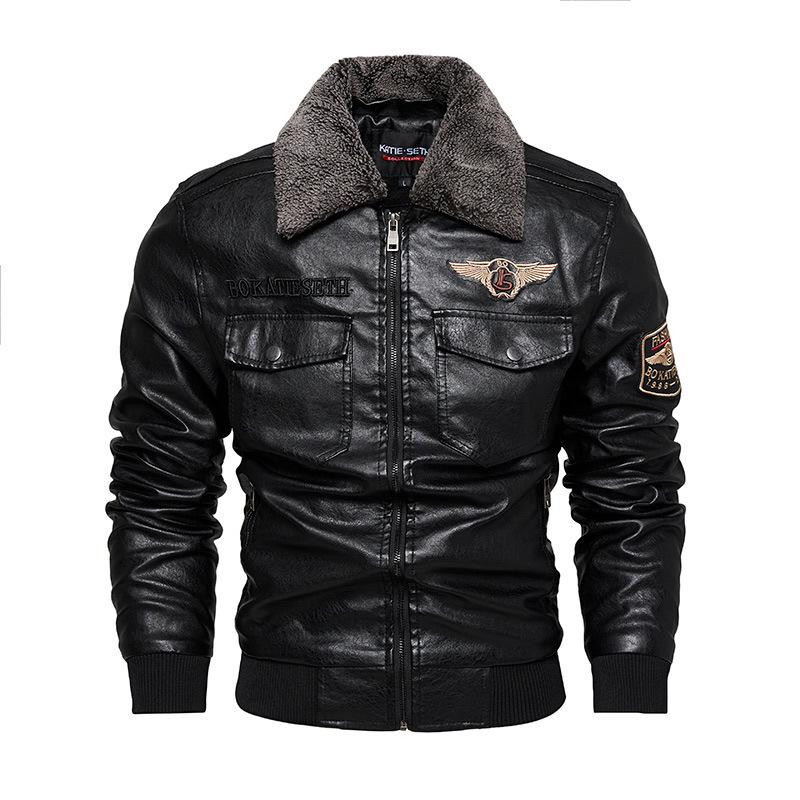 Men s European-American Winter PU Leather Jacket - Velvet Lined, Slim Fit, Lapel Style Outerwear. L
Men s European-American Winter PU Leather Jacket - Velvet Lined, Slim Fit, Lapel Style Outerwear. L