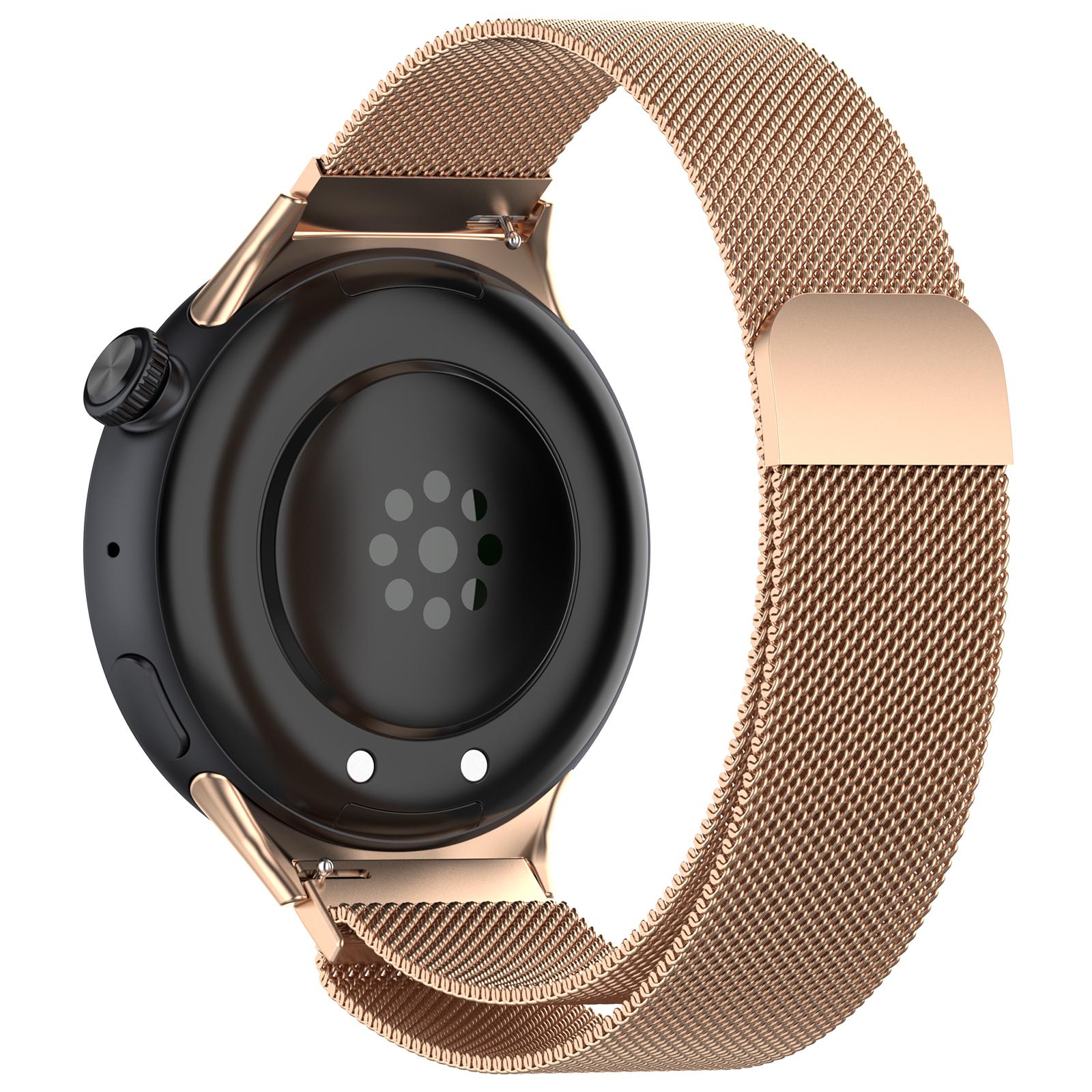 For vivo Watch 3 Replacement Wrist Band Magnetic Stainless Steel Milanese Watch Strap Rose Gold
For vivo Watch 3 Replacement Wrist Band Magnetic Stainless Steel Milanese Watch Strap Rose Gold