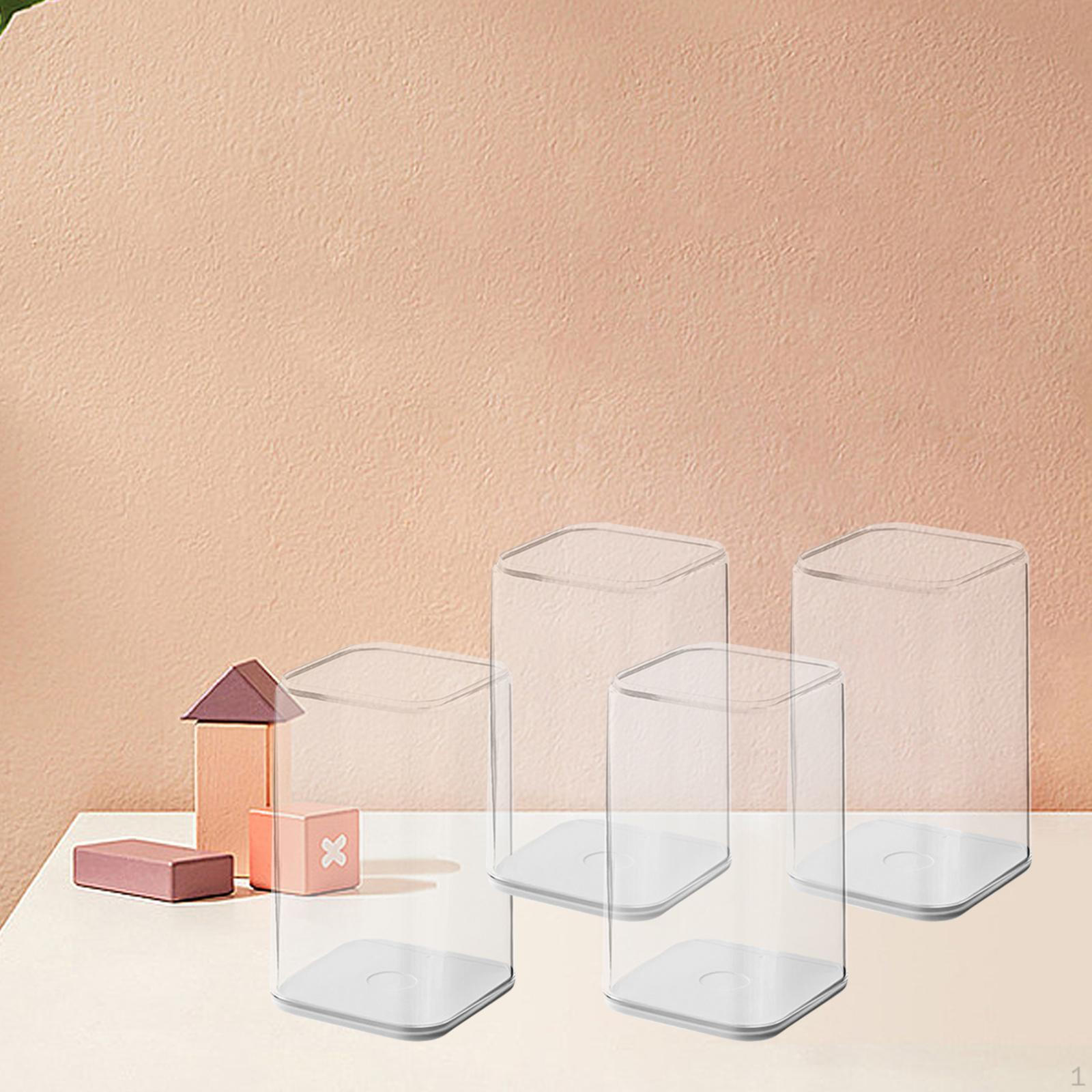 4Pcs Clear Figure Display Cases Desk Organizer Stand Container Collections Stackable Figurines
4Pcs Clear Figure Display Cases Desk Organizer Stand Container Collections Stackable Figurines