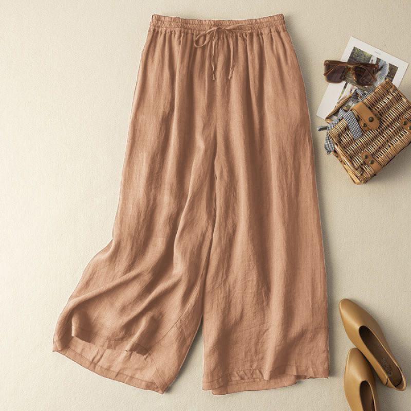 Women Spring Summer Chinese Style Cotton Linen Wide Leg Pants Retro Draped Loose Slim Casual Trousers m
Women Spring Summer Chinese Style Cotton Linen Wide Leg Pants Retro Draped Loose Slim Casual Trousers m