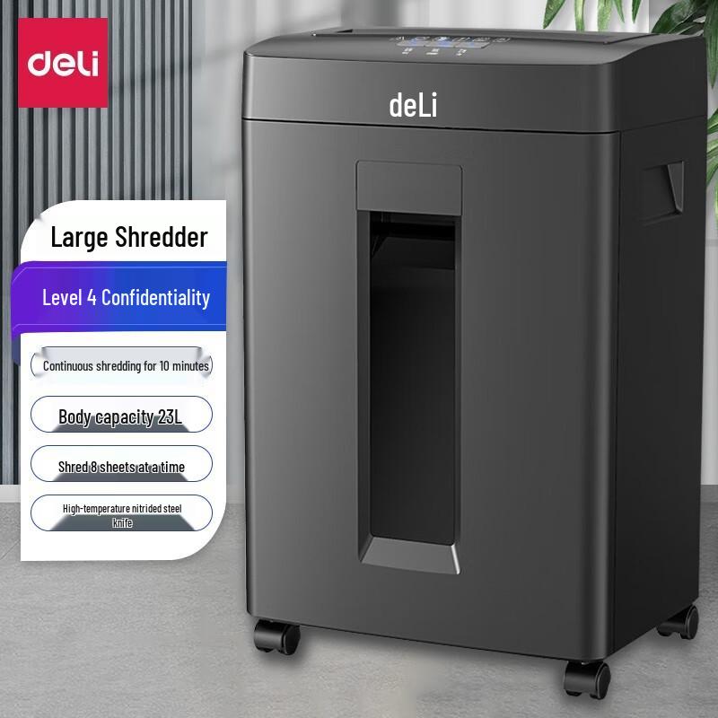 Deli 14431 High-Security Cross-Cut Paper Shredder CN plug (adapter included)
Deli 14431 High-Security Cross-Cut Paper Shredder CN plug (adapter included)