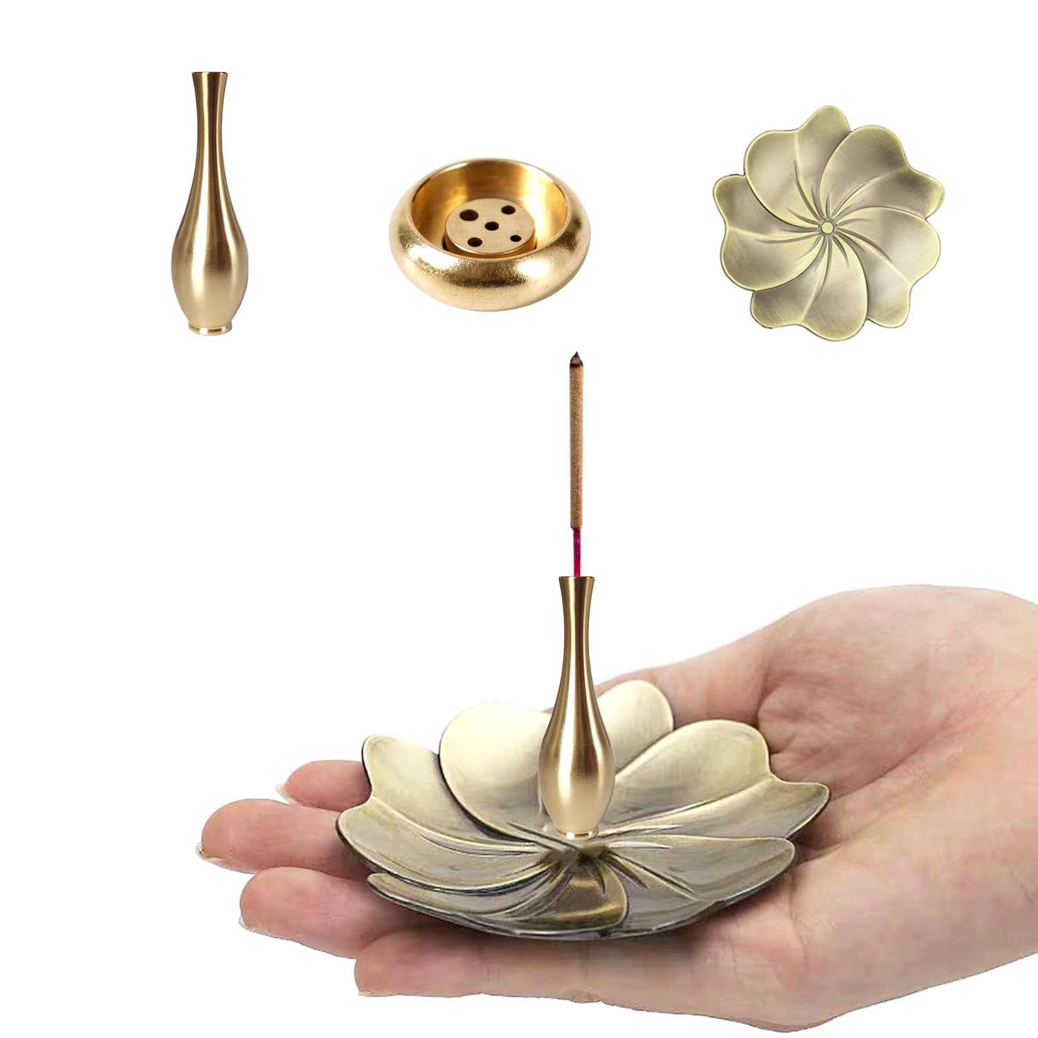 GRTUFOBA Incense Set of Cute Incense Stick Small Incense Incense For Buddhist For Incense Easy to Carry Holder, 3, Holder, Burner, Dish, Brass,
GRTUFOBA Incense Set of Cute Incense Stick Small Incense Incense For Buddhist For Incense Easy to Carry Holder, 3, Holder, Burner, Dish, Brass,