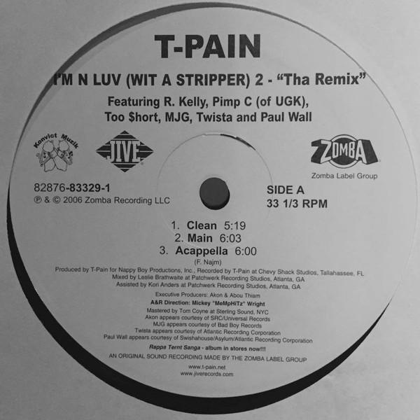 12-дюймовая пластинка T-PAIN - I m N Luv (Вит Стриптизерша) 2 - Tha 82876833291 Jive 2006 US Рэп и Хип-хоп/R&B Б/у
12-дюймовая пластинка T-PAIN - I m N Luv (Вит Стриптизерша) 2 - Tha 82876833291 Jive 2006 US Рэп и Хип-хоп/R&B Б/у