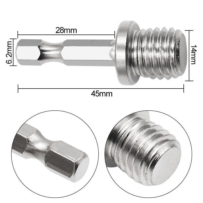 M14 Electric Drill Angle Grinder Connecting Rod Screw Thread adapter Hexagon rod Conversion Bar Chuck Connector Tool 1PC 1 pc
M14 Electric Drill Angle Grinder Connecting Rod Screw Thread adapter Hexagon rod Conversion Bar Chuck Connector Tool 1PC 1 pc