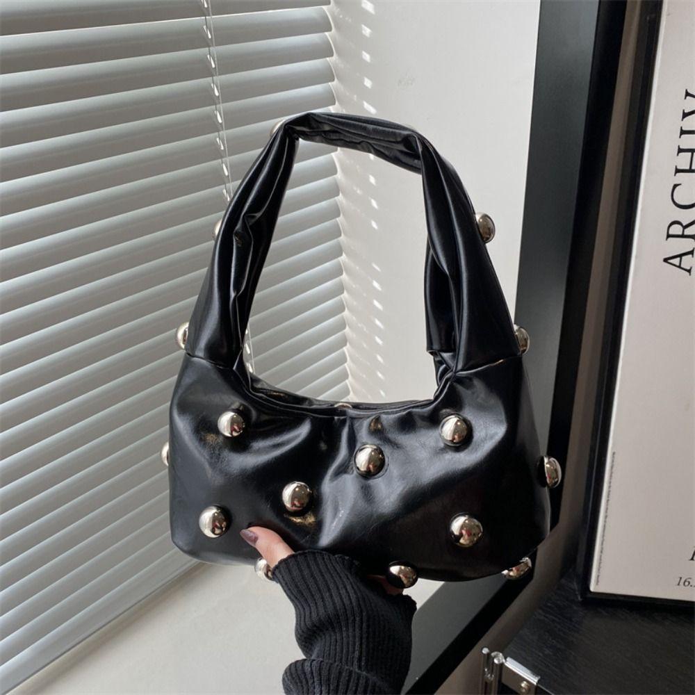Punk Style Rivet Underarm Bag Cross Body Women s Handbag Vintage Rivet Shoulder Bag Lady чорний
Punk Style Rivet Underarm Bag Cross Body Women s Handbag Vintage Rivet Shoulder Bag Lady чорний
