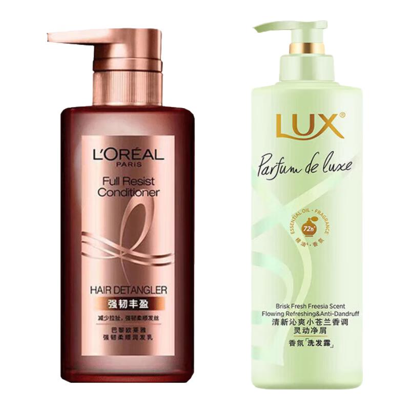 L Oréal Strong & Smooth Conditioner & Lux Freesia Shampoo Set
L Oréal Strong & Smooth Conditioner & Lux Freesia Shampoo Set