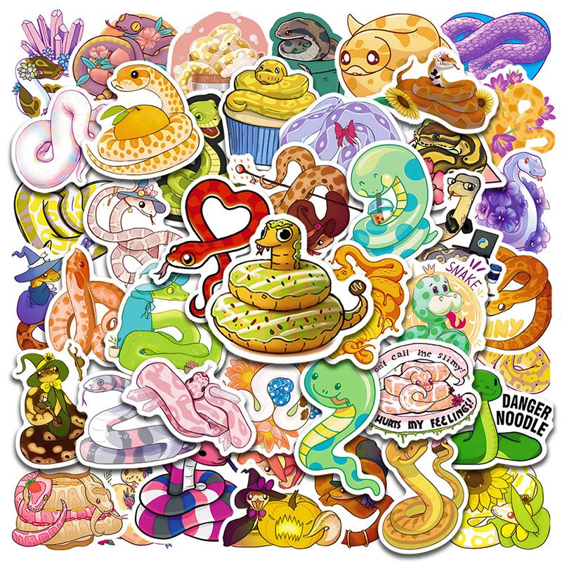 SCIONE 50pcs Cartoon Snake Graffiti Stickers Helmet DIY Stickers Stationery Water Glass Waterproof Stickers
SCIONE 50pcs Cartoon Snake Graffiti Stickers Helmet DIY Stickers Stationery Water Glass Waterproof Stickers