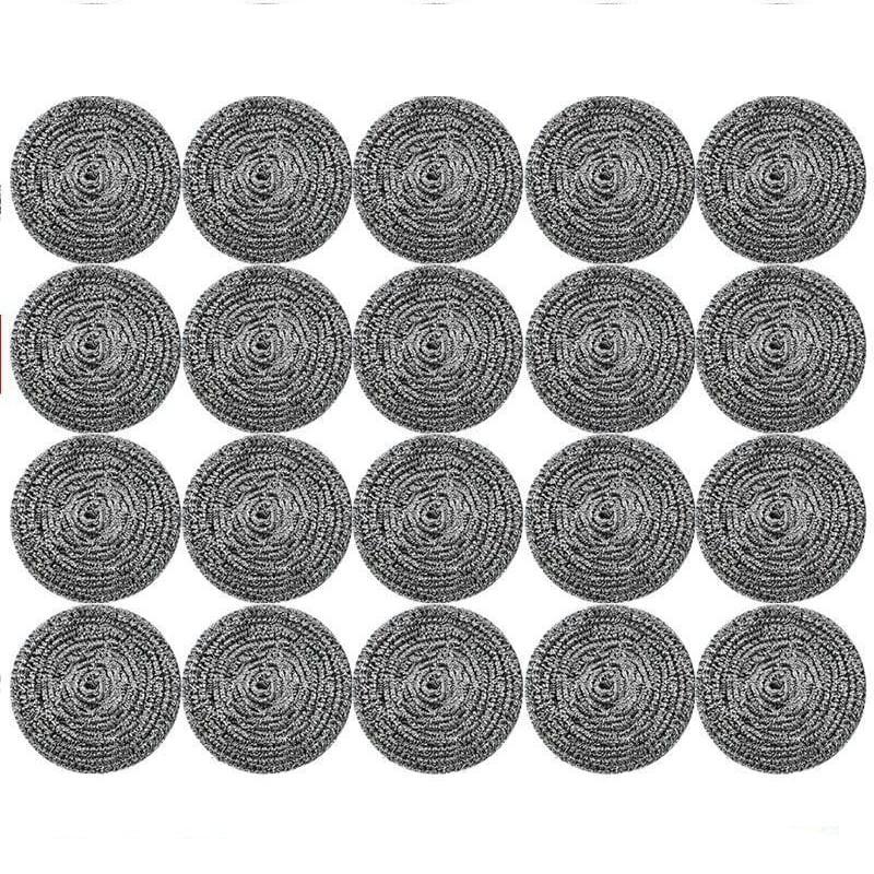 20 PCS Steel Wool S Crubber, Stainless Steel Scouring Pad, Heavy Duty Metal Scourers Sponge For Tough Kitchen Cleaning срібний
20 PCS Steel Wool S Crubber, Stainless Steel Scouring Pad, Heavy Duty Metal Scourers Sponge For Tough Kitchen Cleaning срібний