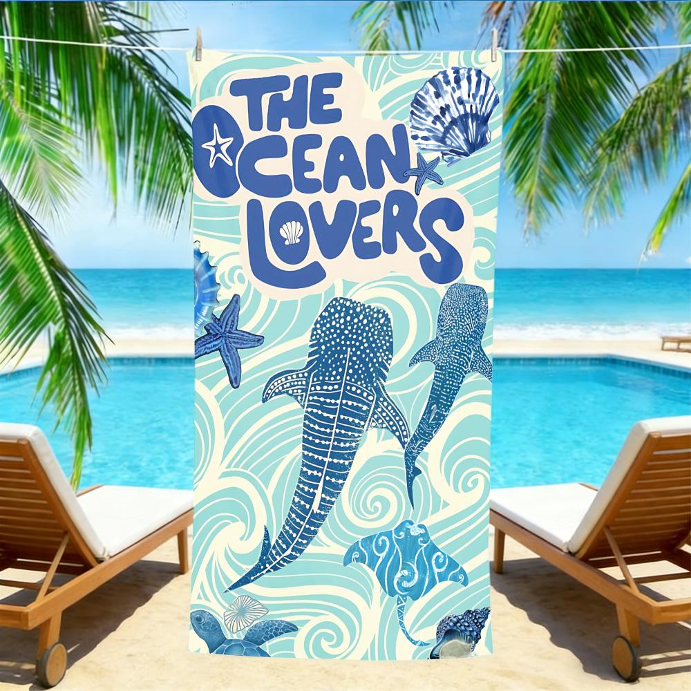 Ocean Lovers Whale Shark Beach Towel – Quick Dry Sand Free Microfiber with Blue Marine Life Print for Divers & Beach Enthusiast W40*H60(CM)
Ocean Lovers Whale Shark Beach Towel – Quick Dry Sand Free Microfiber with Blue Marine Life Print for Divers & Beach Enthusiast W40*H60(CM)