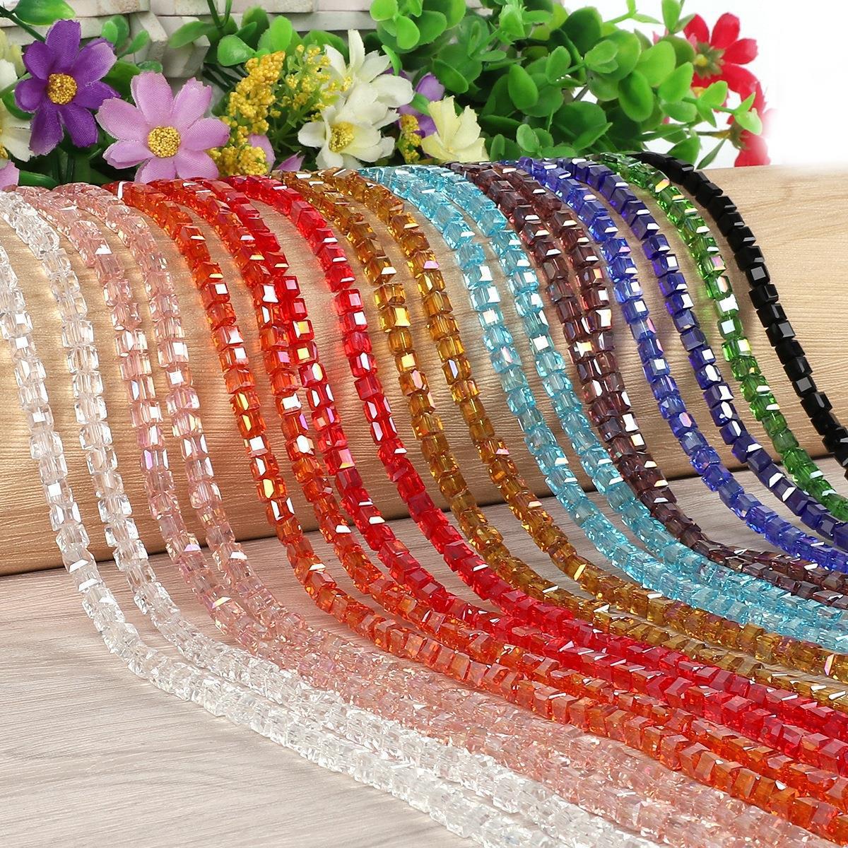 2-8mm Mixed Color Square Glass Crystal Beads for Handmade DIY Jewelry and Necklaces 8x8mm, 20 pcs/pack
2-8mm Mixed Color Square Glass Crystal Beads for Handmade DIY Jewelry and Necklaces 8x8mm, 20 pcs/pack