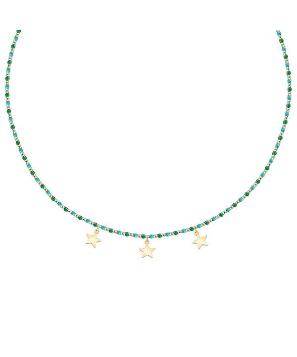 La Petite Story Gold Tone Steel Necklace With Green And Blue Beads LPS10ARR12 For Women
La Petite Story Gold Tone Steel Necklace With Green And Blue Beads LPS10ARR12 For Women