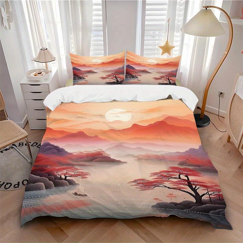3pcs Chinese style Landscape 1Cover + 2Pillowcases, PillowInserts NotIncluded, Machine Washable, All - Season Use, Suitable for Bedroom Guest Room43 135x200cm
3pcs Chinese style Landscape 1Cover + 2Pillowcases, PillowInserts NotIncluded, Machine Washable, All - Season Use, Suitable for Bedroom Guest Room43 135x200cm