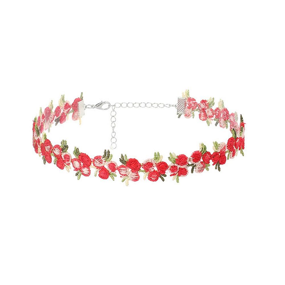 Полиэстер Цветочный чокер Декоративная вышивка Ключичная цепочка Новое цветочное ожерелье красный
Полиэстер Цветочный чокер Декоративная вышивка Ключичная цепочка Новое цветочное ожерелье красный