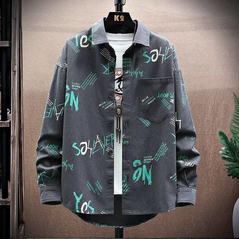 Весенне-осенняя джинсовая рубашка с принтом MeninsFashion Brand, свободная рубашка с длинными рукавами в японском гонконгском стиле для студентов-подростков
Весенне-осенняя джинсовая рубашка с принтом MeninsFashion Brand, свободная рубашка с длинными рукавами в японском гонконгском стиле для студентов-подростков
