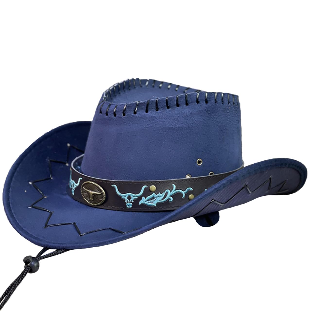 White Fang Cowboy Hat with Embroidered and CZA350 Belt, Stylish, Outdoor, Casual, Men s Women s, (Navy)
White Fang Cowboy Hat with Embroidered and CZA350 Belt, Stylish, Outdoor, Casual, Men s Women s, (Navy)