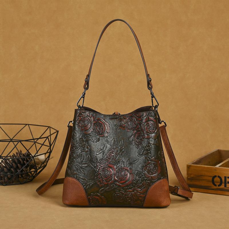 Johnature Сумка-ведро с тиснением в стиле ретро, большая вместимость, женская сумка ручной работы, универсальные сумки через плечо зелёный
Johnature Сумка-ведро с тиснением в стиле ретро, большая вместимость, женская сумка ручной работы, универсальные сумки через плечо зелёный