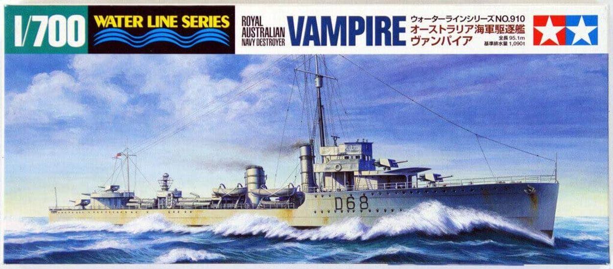 Tamiya Waterline Series Австралийский ВМС Эсминец Вампир Пластиковая Модель 31910 1/700 № 910
Tamiya Waterline Series Австралийский ВМС Эсминец Вампир Пластиковая Модель 31910 1/700 № 910