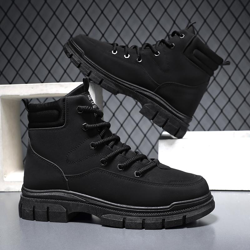 Fashion High Top Men Sneakers Outdoor No-slip Men Ankle Boots Lightweight Men Casual Shoes Male Work Boots Walking Hiking Shoes 39 чорний
Fashion High Top Men Sneakers Outdoor No-slip Men Ankle Boots Lightweight Men Casual Shoes Male Work Boots Walking Hiking Shoes 39 чорний