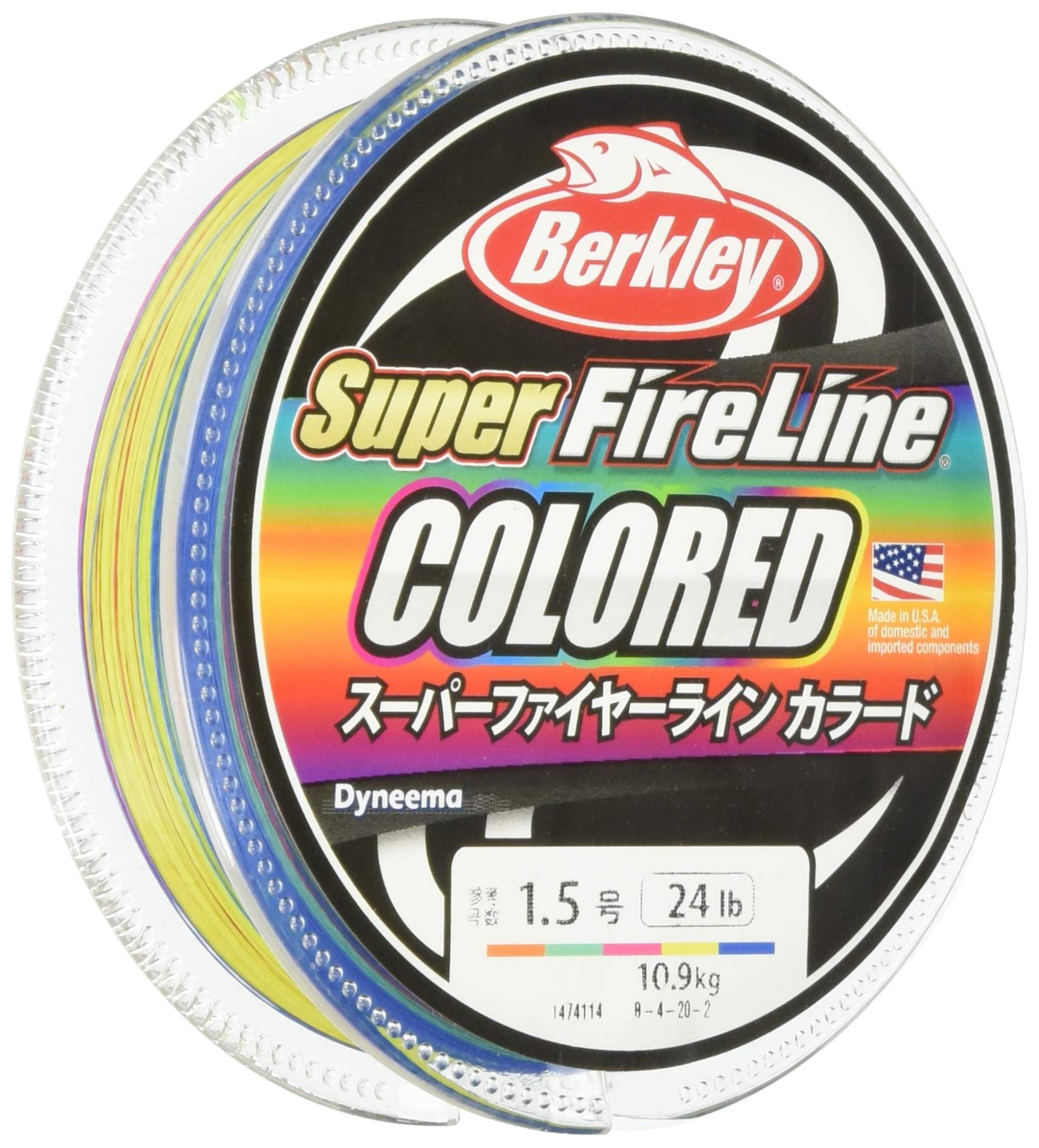 Berkley Super Fire Line 300 м цветная полиэтиленовая леска каждые 10 м 0,8/12 фунтов леска/Super
Berkley Super Fire Line 300 м цветная полиэтиленовая леска каждые 10 м 0,8/12 фунтов леска/Super